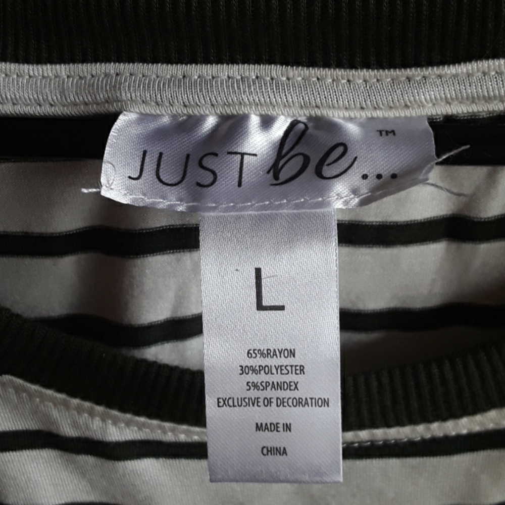 NWT  JUST  BE... SIDE CINCH DRESS  ( SIZE  LARGE - Picture 2 of 3